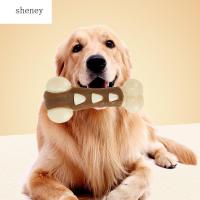 SHENEY ของเล่นเคี้ยวไนลอนสำหรับสุนัขของเล่นสุนัขรสชาติเนื้อวัวทนทานต่อการกัดทนทานต่อกระดูกสุนัขทนทานไม้ขบฟันกรามทำความสะอาดฟัน