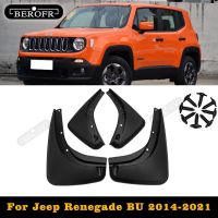 บังโคลนบังโคลนแผ่นกันโคลนล้อรถยนต์รถยนต์4ชิ้น/เซ็ตสำหรับรถ Jeep รุ่น Renegade BU 2014-2021 2015 2016