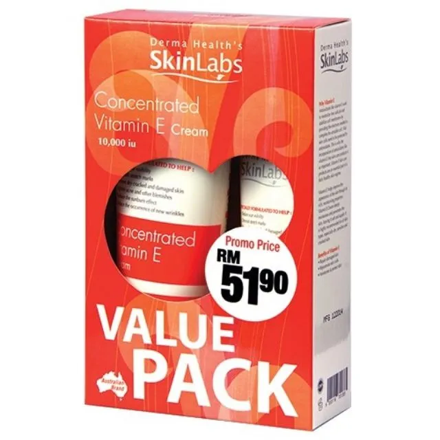 Skinlabs Concentrated Vitamin E Cream 200ml +100ml Lazada