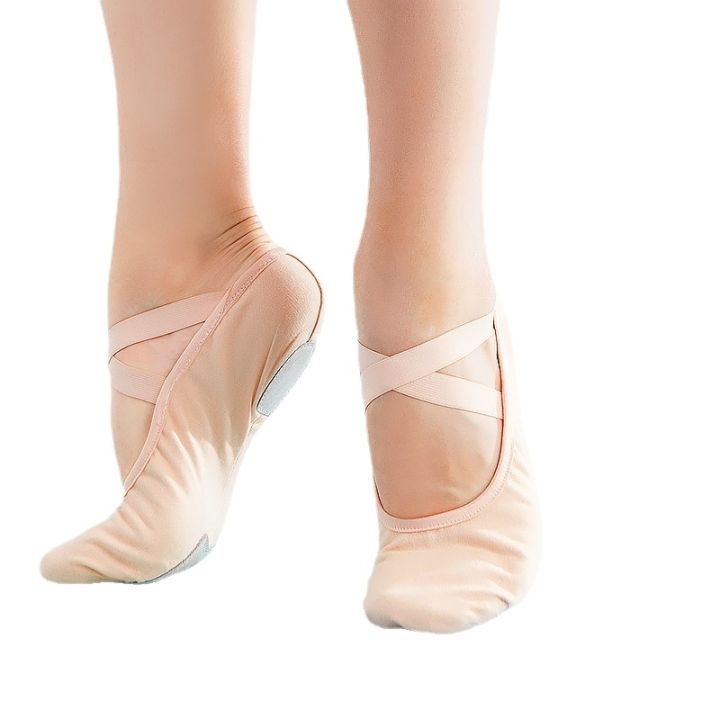 xihaha-รองเท้านุ่มรองเท้าแตะสำหรับเด็กสำหรับผู้หญิง-รองเท้าบัลเล่ต์เต้นสำหรับผู้ใหญ่พื้นรองเท้าฝึกผ้าใบมืออาชีพ