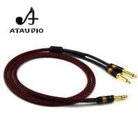 Hifi 6.35mm to dual 6.5mm Cable Pure Copper 6.5mm Male to Male 6.5mm Mono Cable For Amp Mixer Microphone