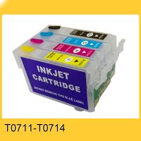 ตลับหมึกรีฟิล T0711 T0714สำหรับ EPSON Stylus S20 S21 SX100 SX110 SX105 SX115 SX200 SX205 SX209เครื่องพิมพ์ SX210