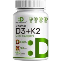 Vitamin D3 K2, 180 Softgels