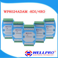 โมดูล WP8024ADAM 8อินพุตดิจิตอล4รีเลย์เอาต์พุต Isolated แยก8DI/4RY โมดูลการสื่อสาร MODBUS