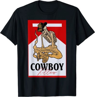 Cowboy Killers Funny Western Cowgirl Skeleton Retro Vintage T-Shirt