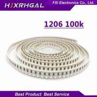 100pcs 1206 ตัวต้านทาน SMD 100K OHM ตัวต้านทานชิป 0.25 วัตต์ 1/4W 104 ใหม่เดิม