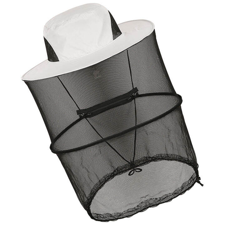 hot-mosquito-cap-with-hidden-net-mesh-repellent-insect-bee-protection-casual-outdoor-sunscreen-fishing-cap-foldable-mosquito-hat