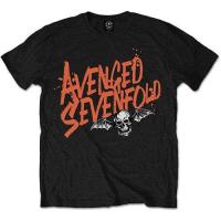 Avenged Sevenfold Orange Splatter T Shirt 100 ORIGINAL MERCH