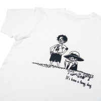 Ins super hot ใหม่ One Piece Luffy การ์ตูนแขนสั้นเสื้อยืดผ้าฝ้ายลำลองแขนสั้น