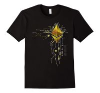 Ethereum Gold Eth Heart T-Shirt-Mode Musim Panas Pria Cetakan Huruf 2019 Kaus Print Katun Lengan Pendek Kasual Pria S-4XL-5XL-6XL