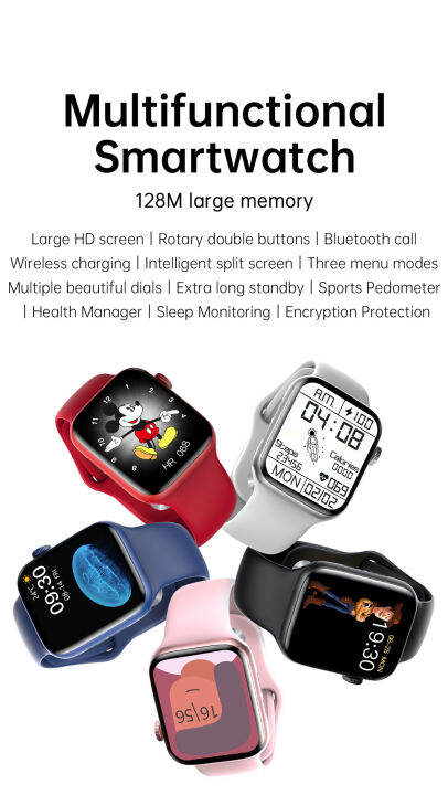 samsung-สมาร์ทวอทช์-smart-watch-1-92-นิ้ว-ip67-นาฬิกาข้อมืออัจฉริยะออกกำลังกาย-วัดความดัน-วัดหัวใจ-นับก้าวกีฬา-ใช้ได้-ios-android-นาฬิกาสมาร์ท