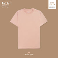 TWENTYSECOND เสื้อยืดแขนสั้น รุ่น Super Soft Cotton Tee - สีชมพู / Pastel Pink