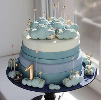 Star Cake Topper ตกแต่งเค้กสำหรับงานแต่งงานวันเกิดอุปกรณ์ตกแต่ง Cloud Star Baby Shower Gift