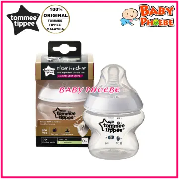 Closer to Nature bottle 250 ml 0m+ glass slow flow Tommee Tippee