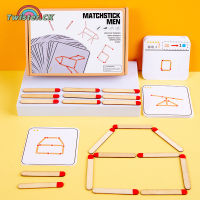 Twister.ck Matchstick ปริศนาไม้เกมกระดานคิดของเล่นเพื่อการศึกษาฝึกตรรกะคณิตศาสตร์สำหรับของขวัญคริสต์มาสเด็กหญิงเด็กชาย