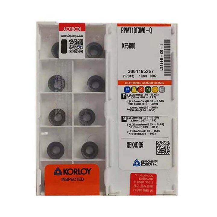 Inserti Per Alesatore KORLOY SCMT09T304-HMP - 10 Pezzi, Per Acciaio - Foto 11