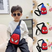 2023 Disney Marvel Childrens Shoulder Bag Spiderman Cartoon Messenger Bag Large Capacity Kids Crossbody Bag Money Storage Bag