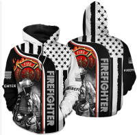 3D HOODIE-  XZX180305   Customize Name Firefighter 3D Hoodie 37