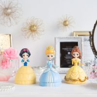 Disney Princess Cap Chara Heroine Doll -Snow White &amp; Cinderella &amp; Belle- (Set of 3) โมเดลเจ้าหญิง ดีสนีย์ ฟิกเกอร์แท้