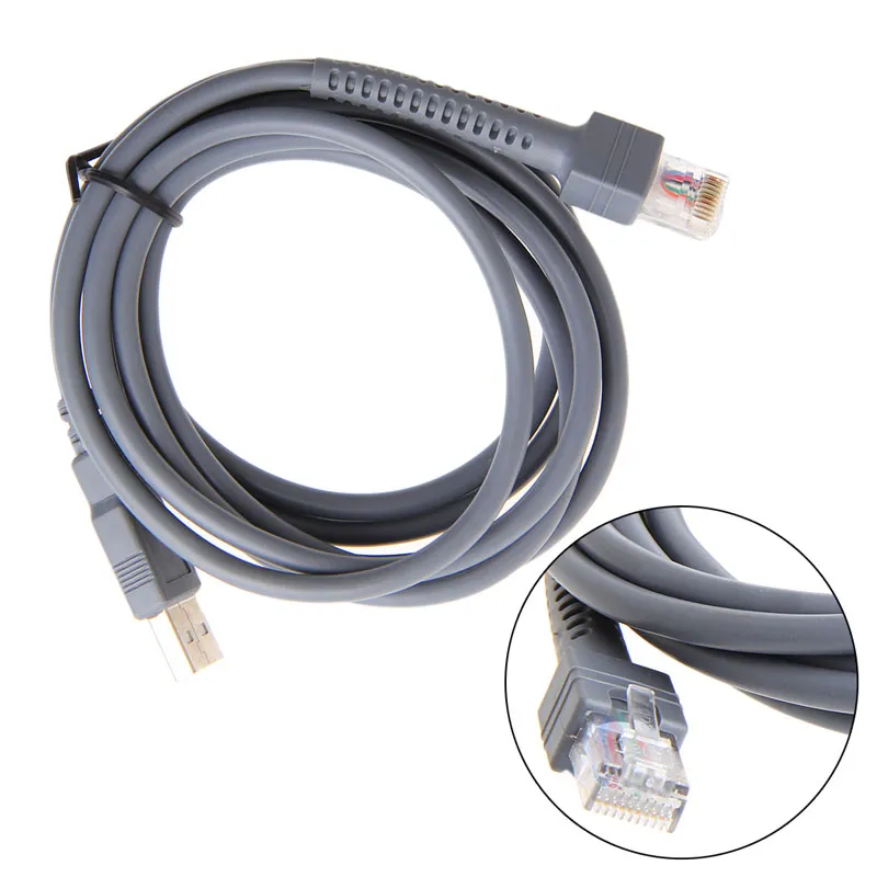 2M Symbol Barcode Scanner USB Cable LS1203 LS2208 LS4208 LS3008 CBA-U01-S07ZAR  | Lazada