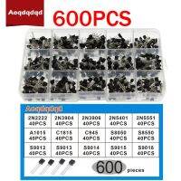 ☑❀ 600PCS 15Values BJT Transistor TO-92 NPN PNP 2N3906 2N5401 2N5551 A1015 Bipolar Power Transistors Switch Amplifier Kit for Radio