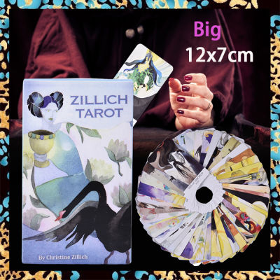 Zillich Thoth ไพ่ทาโรต์สำรับ | พร้อมหนังสือคู่มือกระดาษ | มาตรฐานขนาดใหญ่12x7ซม.| 78แผ่นไพ่ทาโรต์ | การ์ดทำนาย | คู่มือภาษาอังกฤษ | Tarot Card ไพ่ยิปซี ไพ่ออราเคิล ไพ่ทาโรต์ ไพ่ยิบซี