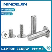 Nindejin 5-50ชิ้น M2 M2.5 M3 M5 M6 M8ซม. สแตนเลสแลปสกรูหัวบางสกรูสกรูฟิลลิปส์สกรูหัวเวเฟอร์