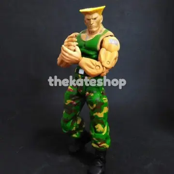 Street Fighter Guile Blue Camouflage Action Figure