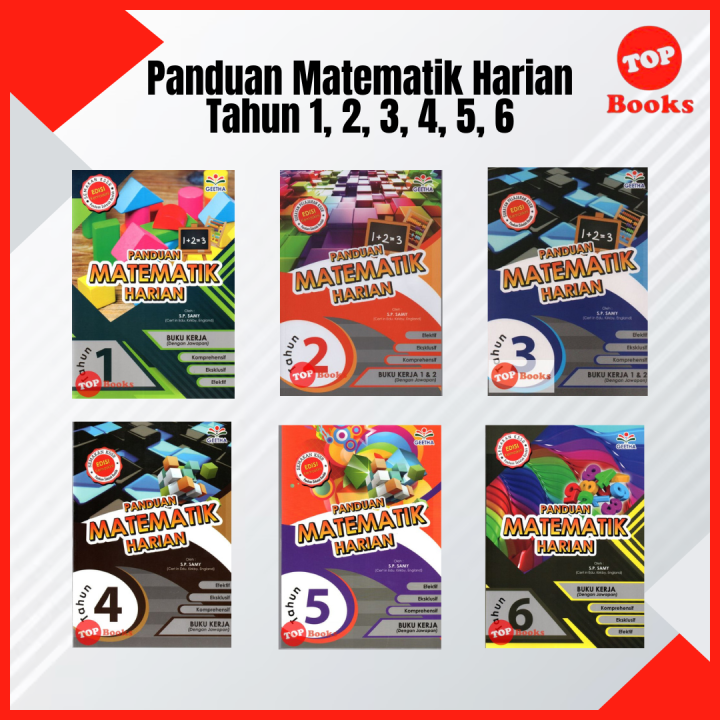 [TOPBOOKS Geetha] Buku Latihan : Panduan Matematik Harian Tahun 1 2 3 4 ...