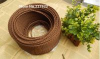 ◑ (2m/lot) dia.0.75mm Brown color knitted cloth vintage twisted electrical wire/copper conductor electrical wire for pendant light