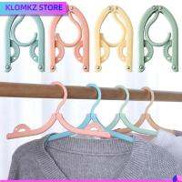 KLOMKZ 3Pcs เด็กผู้ใหญ่และเด็ก ที่แขวนพับได้ ตู้เสื้อผ้าในตู้เสื้อผ้า กันลื่น ชั้นอบแห้ง พับเก็บได้ พลาสติกทำจากพลาสติก ที่ใส่เสื้อผ้า เสื้อผ้าสำหรับเด็ก