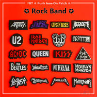 ☸ Rock Band Collection Series 06 - Rock N Roll Mini Iron-on Patch ☸ 1Pc Punk Metal DIY Sew on Iron on Badges Patches