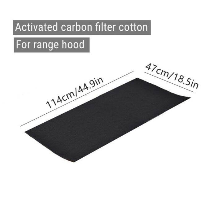 kitchen-oil-fliter-absorbing-paper-grease-filter-household-activated-carbon-purification-cotton-thickened-new-filters-recyclable-kitchen-dedicated-smoke-exhaust-cotton-black-resistant-to-dirt