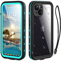 สำหรับ 14 Pro Max เคสกันน้ำพร้อมตัวป้องกันหน้าจอในตัว,360เต็มร่างกายเคสกันกระแทกกันฝุ่น IP68กรณีศัพท์กันน้ำสำหรับ 1414 Pro 14บวก13 Pro Max 13 Mini 12 Pro Max 11 Pro Maxxs Max XR822