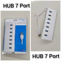 ตัวเพิ่มช่อง USB คอมพีซี โน๊ตบุ๊ค 7 Port USB 3.0 สายยาว27cm. USB Hub ขยายการเชื่อมต่อคอมหรือโน๊ตบุ้ค เช่น เมาส์ คีบอร์ด แฟรชไดร๊ พัดลม HDD เป็นต้น