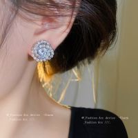 [COD] Needle Inlaid Wrapping Earrings Korean New Fashion Small Temperament Design Stud Wholesale