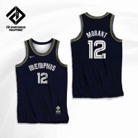 MEMPHIS GRIZZLIES MORANT WILLIAMS BIBBY GASOL NBA 2022 FULL SUBLIMATED JERSEY