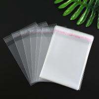 【DT】 hot  50pcs Clear Self-adhesive Plastic Bag Transparent Seal Bags Resealable Plastic Opp Bag For Gifts Packing Wedding Poly Gift Bags