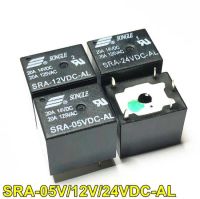 รีเลย์รถยนต์สีดำ5ชิ้น Sra-05vdc-al อุปกรณ์รีเลย์ไฟฟ้ากระแสตรง4ขา Sra-12vdc-al 4pin Sra-24vdc-al Pcb