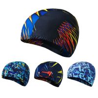 High Elastic Swimming Caps Adult Waterproof Stretchable Comfortable Ear Hair Protection Summer Pool Bathing Hat