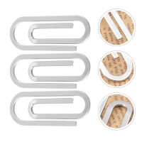 FICUESTORE【New】 3PCS File File Fixation Clips Clips Bill Fixing Holders Clips Clips Clips สำหรับ Office