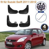 บังโคลนรถสำหรับ Suzuki Swift 2 II 2011 2012อุปกรณ์เสริม Hatchback บังโคลนป้องกันการสาดแต่งรถหน้าล้อหลัง