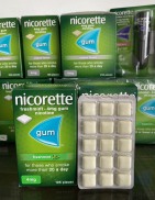 Kẹo cai thuốc_lá siêu hiệu quả Nicorette 4mg vỉ 15 viên-Nicorette Gum 4mg