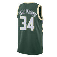 American Basketball Clothes #34 Antetokounmpo Tatum Walker European Size Ball Pants T-Shirts Cool Tops Loose Clothing