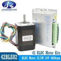 ۞ Jkongmotor 42BLS02 4000rpm Brushless DC Motor Kits 61mm 24V 52.5W 3 Phase 8-poles 3.3A BLDC Motor For 3D Printer DIY Design