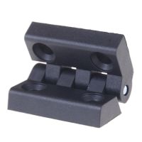 1 x Plastic Hinge 7mm Black Reinforced Plastic Bearing Butt Hinge 4.8 x 4.8 x 1.0cm