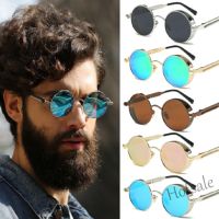 【hot sale】▫ D03 2020 Metal Steampunk Sunglasses Men Women Fashion Round Glasses Brand Design Vintage Sunglasses High Quality