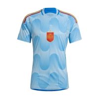 2023 New Fashion version 2022 World Cup Spanish national team away jersey mens T-shirt short-sleeved football uniform summer sportswear ball uniform