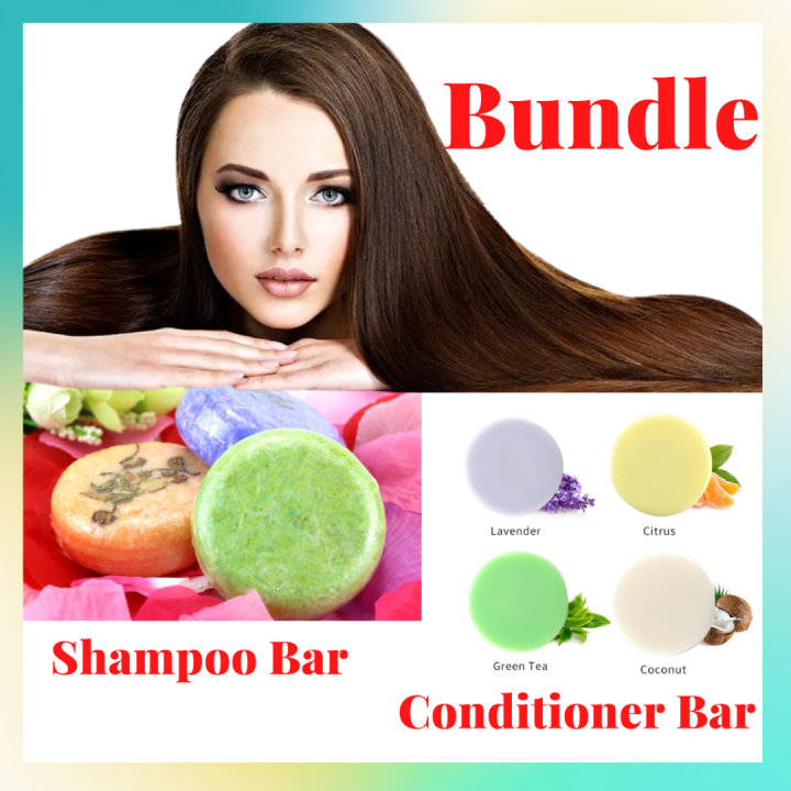 BUNDLE [Shampoo Bar + Conditioner Bar] Anti Dandruff Shampoo Hair