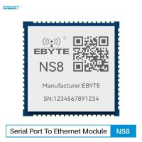 พอร์ตซีเรียลไปยังโมดูลอีเธอร์เน็ต TTL เพื่อ RJ45อีเธอร์เน็ต NS8ส่งแบบอนุกรมพอร์ตอนุกรมโมดูล Tu MQTT URAT โมดูล SMD IoT Lowpower